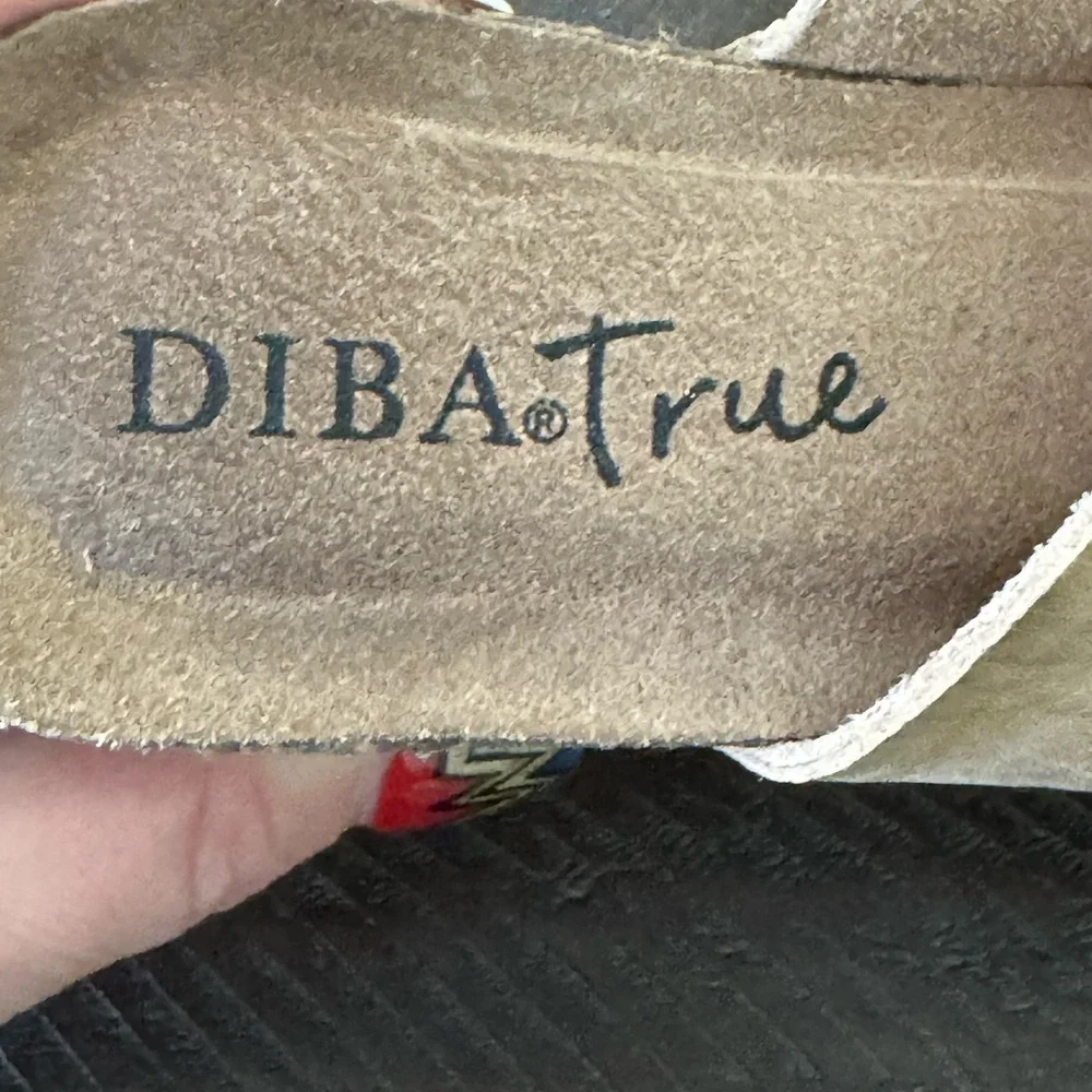 Diba True Tan Wedges with Adjustable Buckle and Cork Footbed